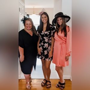 Black Knot Front Sheath Dress